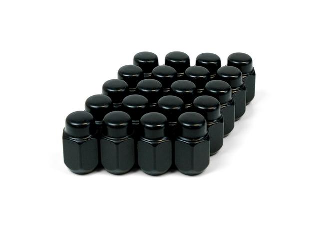 SAAS Wheel Nut Acorn Taper 7/16" Black 35mm (20 Pack) 23520BBC