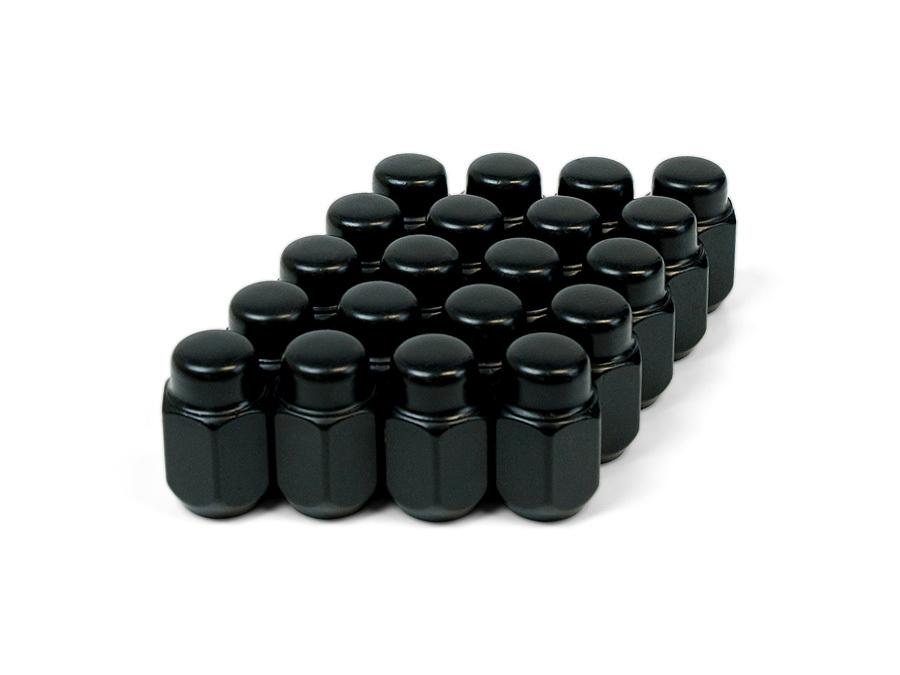 SAAS Wheel Nut Acorn Taper M12x1.50 Black 35mm (20 Pack) 23526BBC