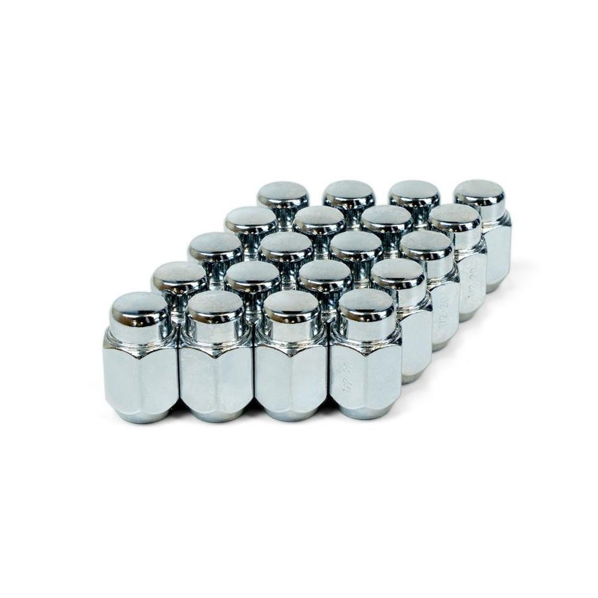 SAAS Wheel Nut Acorn Bulge 7/16" Chrome 35mm (20 Pack) 33530B