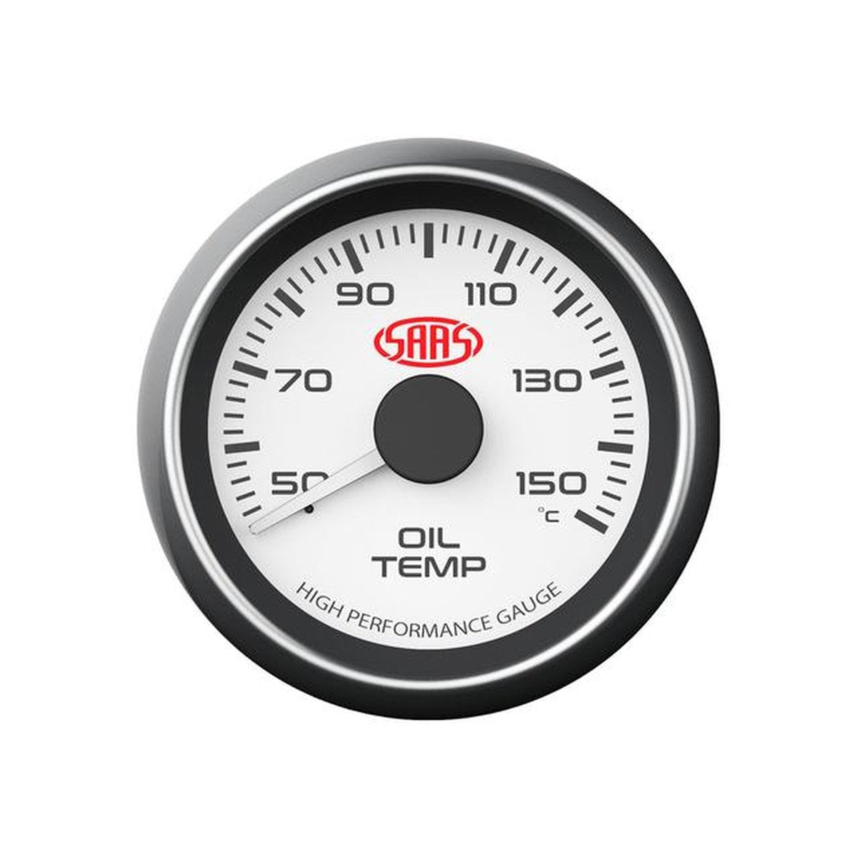 SAAS Muscle Series 2-1/16" Oil Temp Gauge 50-150C White SG-OT52W