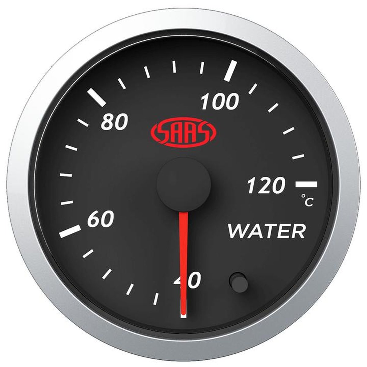 SAAS Street Series 2-1/16" Water Temp Gauge 40-120C Black SG21220