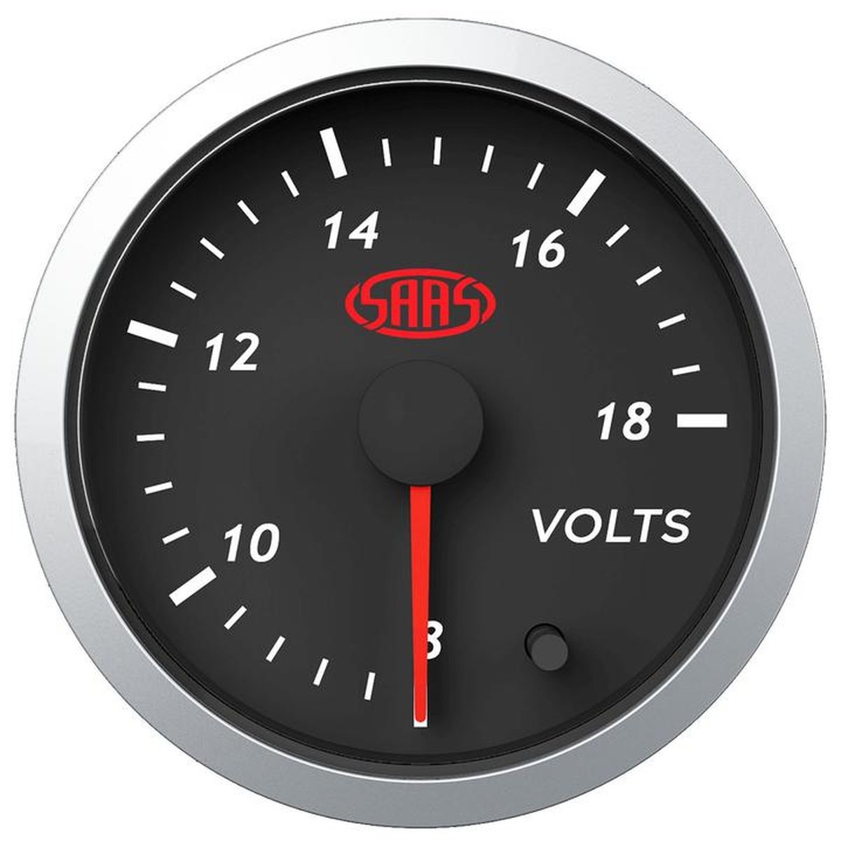SAAS Street Series 2-1/16" Voltmeter Gauge 8-18 Volts Black SG21250