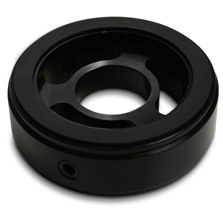 SAAS Oil Filter Sandwich Plate Billet Black SGAP3