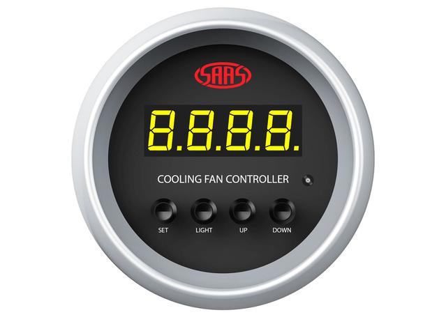 SAAS Street Series 2-1/16" Cooling Fan Controller Digital 0-100C Black SGCFC52BS2