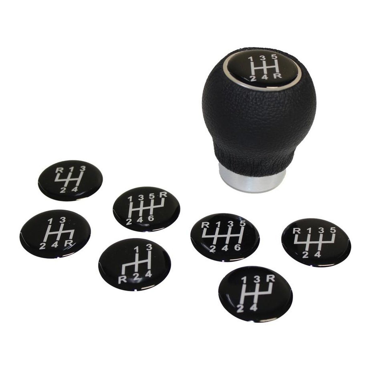SAAS Gear Knob - Leather Black Ball SGKRB