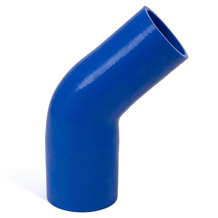 SAAS Silicone 45 Degree Reducer 70 x 76mm Blue SSH457076E