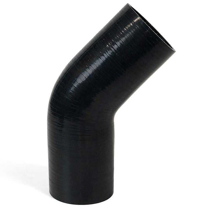 SAAS Silicone 45 Degree Hose 82 x 82mm Black SSH458282