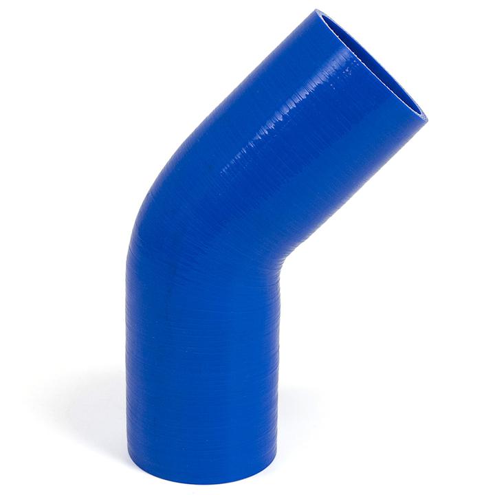 SAAS Silicone 45 Degree Hose 76 x 76mm Blue SSH457676E