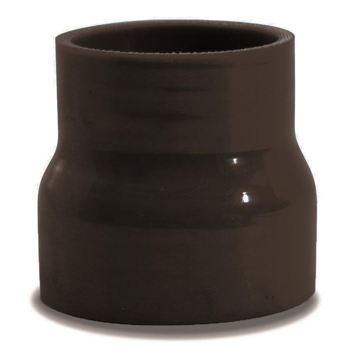 SAAS Silicone Straight Reducer 70 x 76 x 76mm Black SSH707676