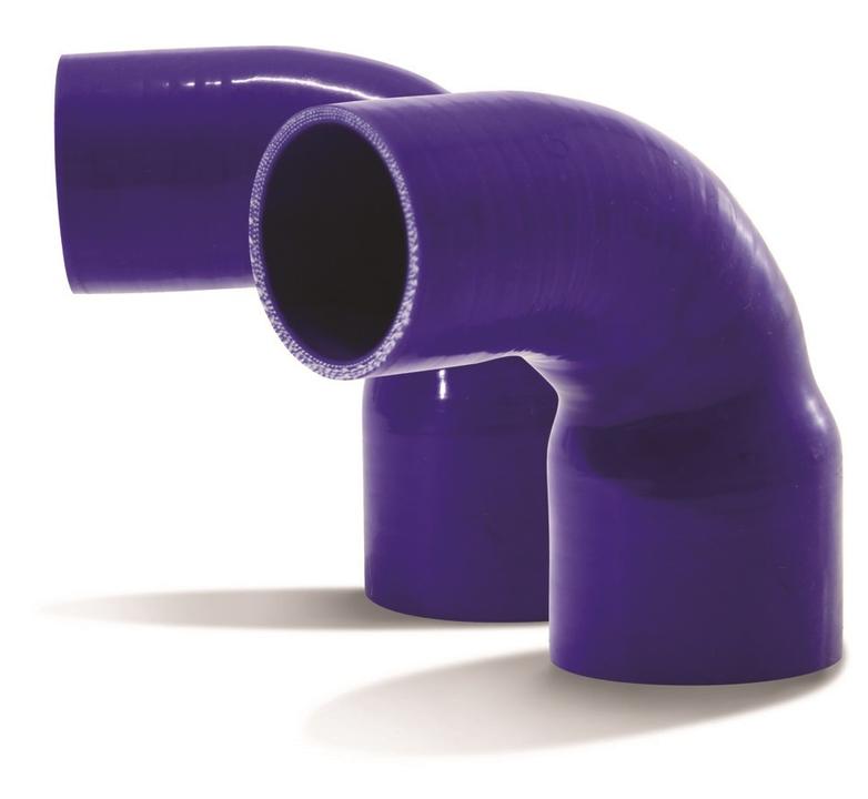 SAAS Silicone 90 Degree Reducer 95 x 102mm Blue SSH9095102E
