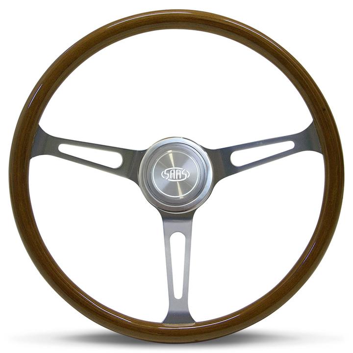 SAAS Steering Wheel Classic Brushed Alloy 380mm SW702BAW