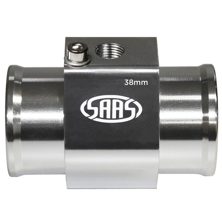 SAAS 38mm Water Temp Hose Adapter Aluminium SWTA38