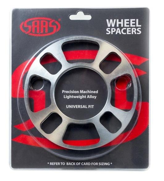 SAAS Wheel Spacer Universal 4 Stud 3mm (Pair) WS4003