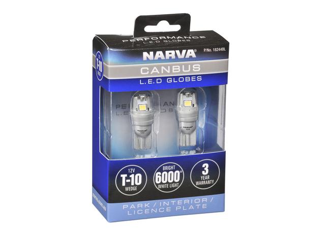 Narva T10 Globe Canbus Wedge 12V (Blister) 18244BL