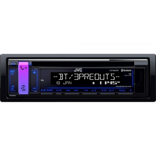 JVC CD Receiver W/Front USB/AUX-In KD-R496