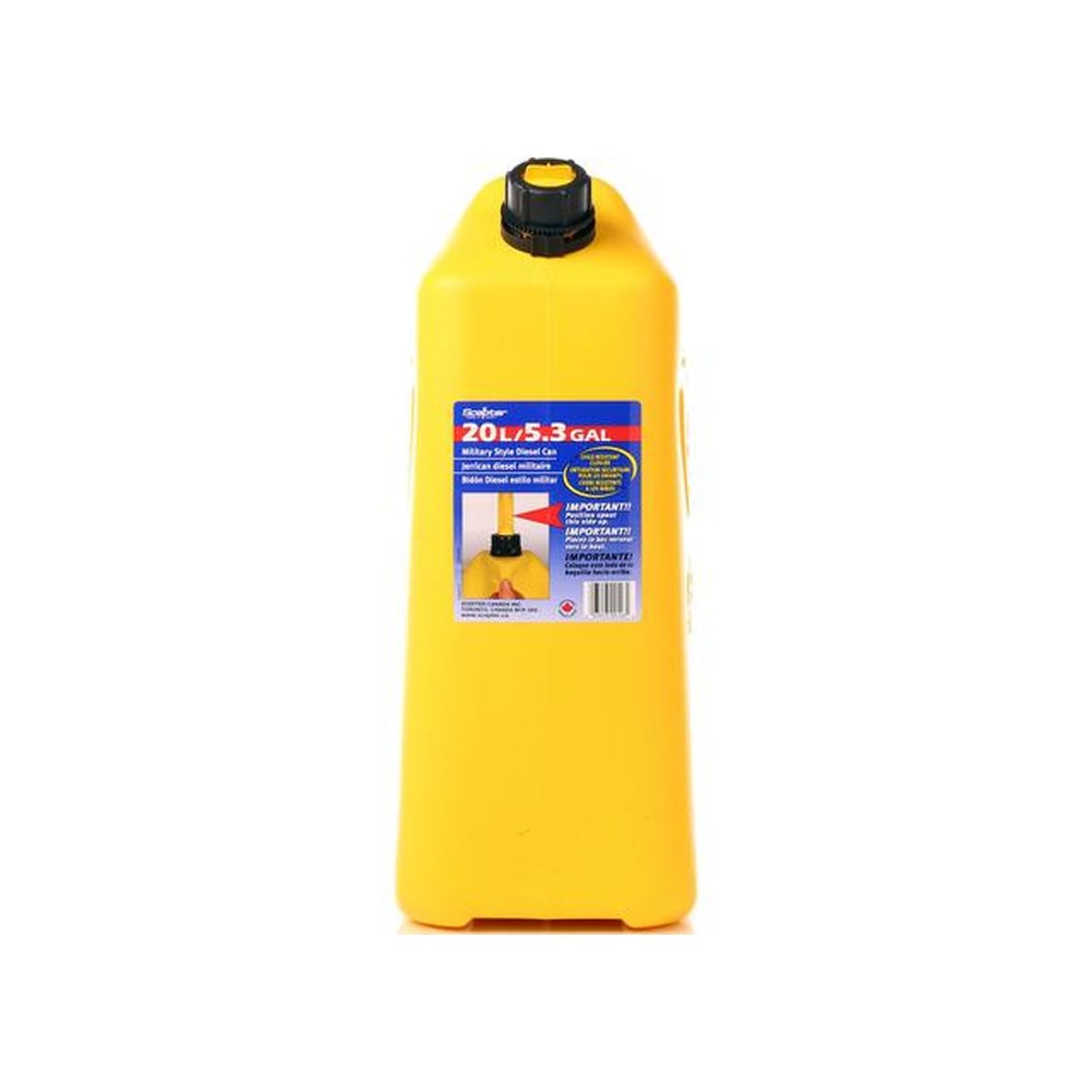 Scepter RV Diesel Fuel Can 20L Yellow