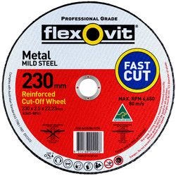 Flexovit Cut-Off Wheel Metal 230 X 2.5 X 22mm 1023022