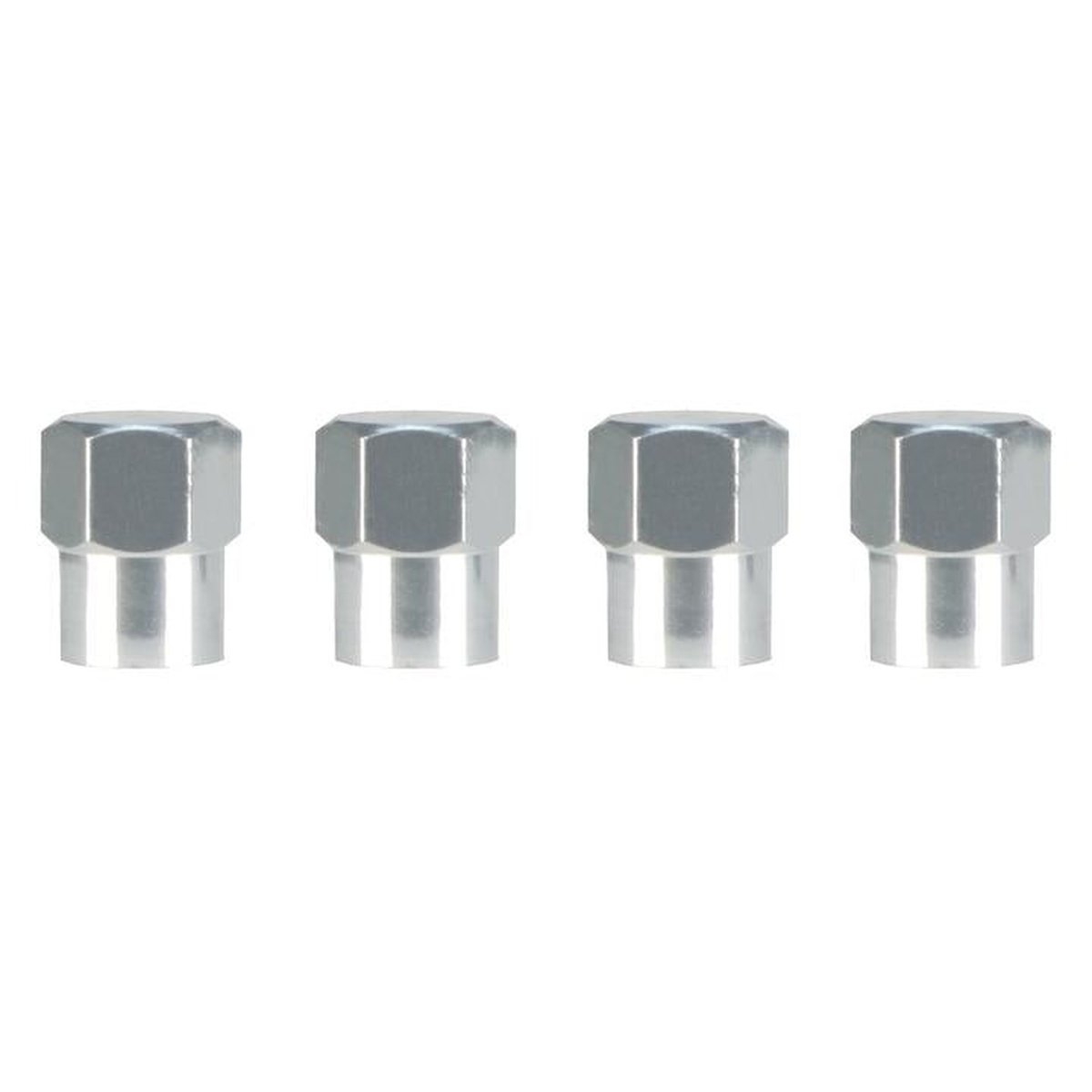 Slime Valve Caps Chrome Hex-Head (Pack of 4) 2048A