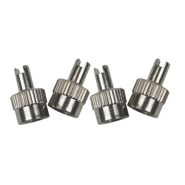 Slime Valve Core Remover and Tire Valve Caps (Pack of 4) 22052