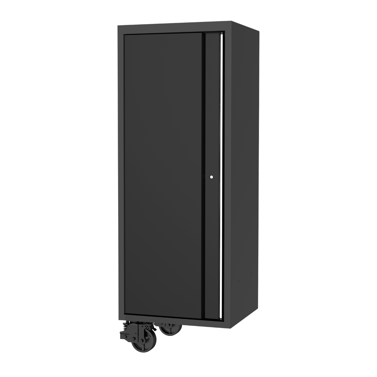 SP Tools 27in. USA Sumo Side Cabinet 4Roller Shelves +1Fixed Shelf Black/Chrome SP44880