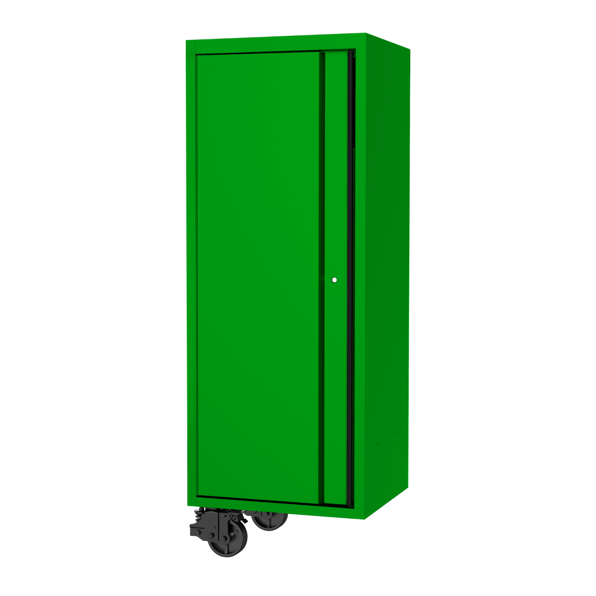 SP Tools 27in. USA Sumo Side Cabinet 4Roller Shelves +1Fixed Shelf Green/Black SP44880G