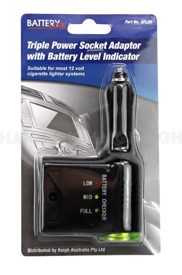 Haigh Cigarette Lighter 3 Way Socket With Led SPL29