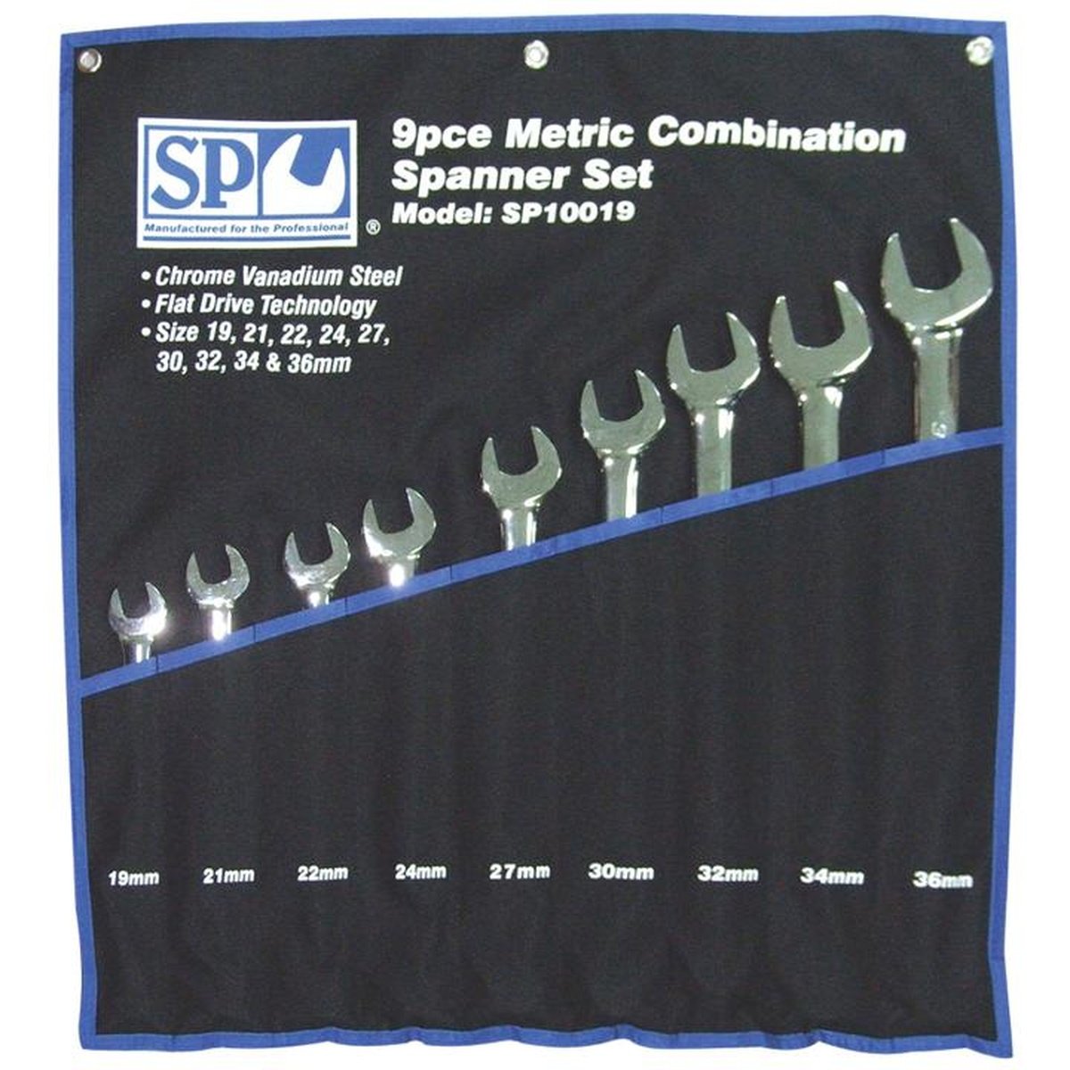 SP Tools Spanner Set Jumbo Roe Metric 9Pc