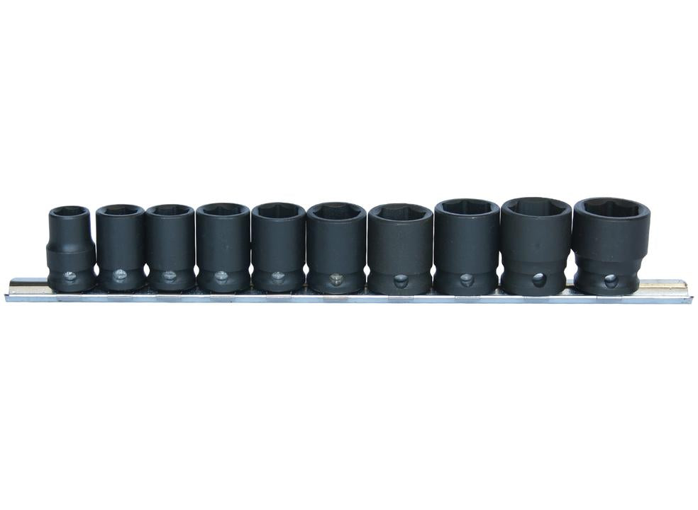 SP Tools Socket Rail Impact 3/8"Dr 6PT Metric 10Pc