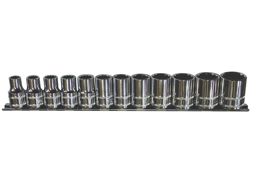 SP Tools Socket Rail 1/2"Dr 6PT 12Pc Metric