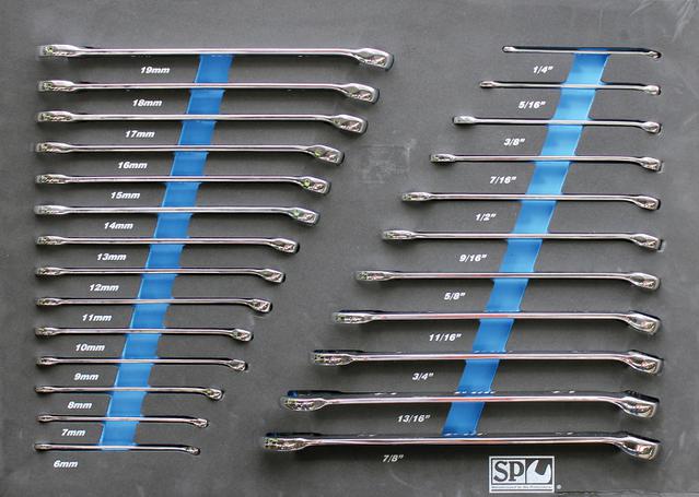 SP Tools Eva Tool Kit 25Pc Metric/SAE Roe Spanners