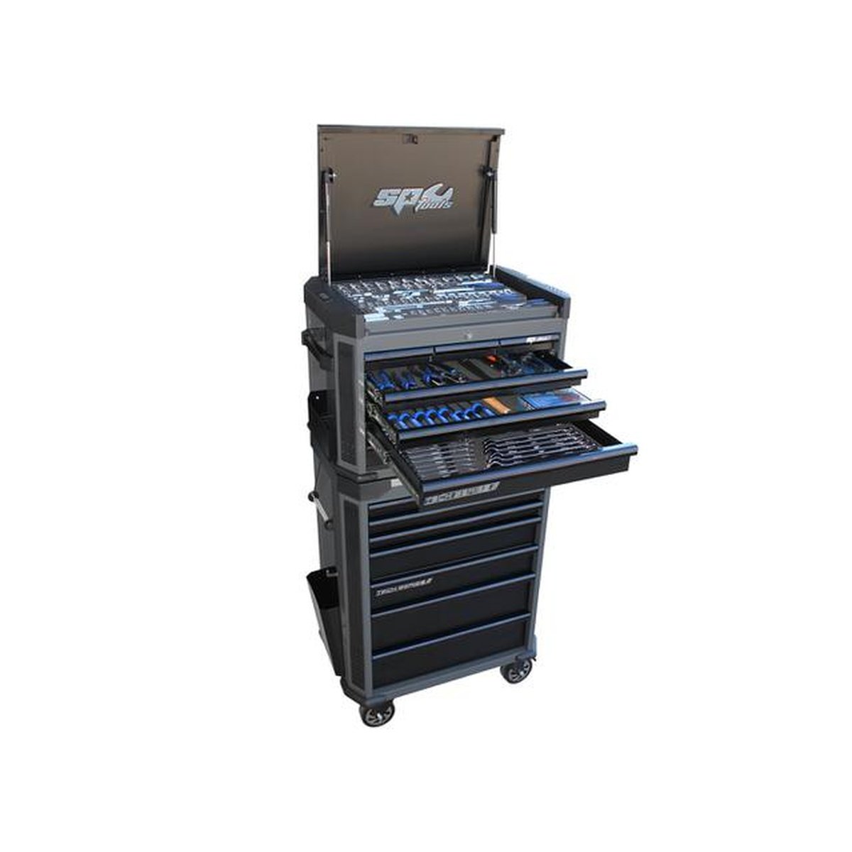 SP Tools Tech Series Tool Chest Kit 213pc Metric Diamond Black
