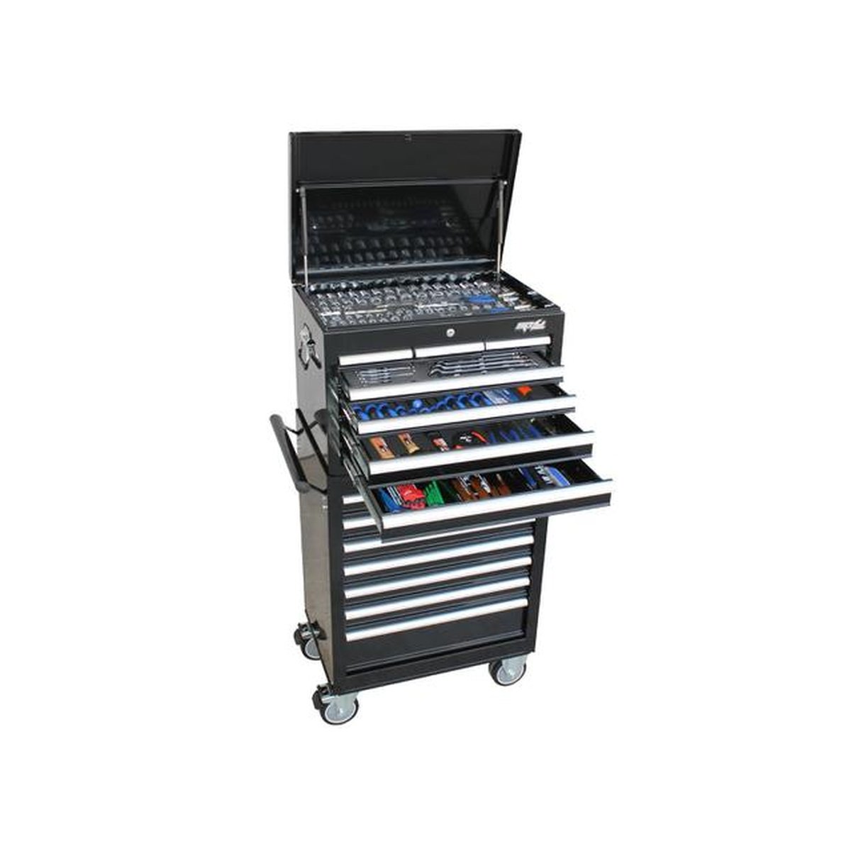 SP Tools Custom Series Tool Kit 344 Pc Metric/SAE Black