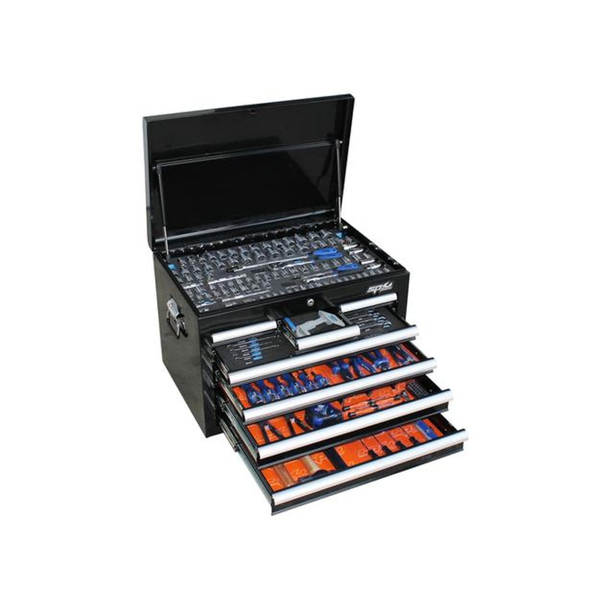 SP Tools Custom Series Tool Kit 254 Pc Metric/SAE 7 Dr Black