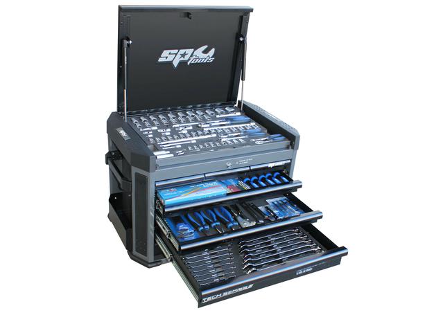 SP Tools Tech Series Tool Chest Kit 267pc Metric/SAE Diamond Black