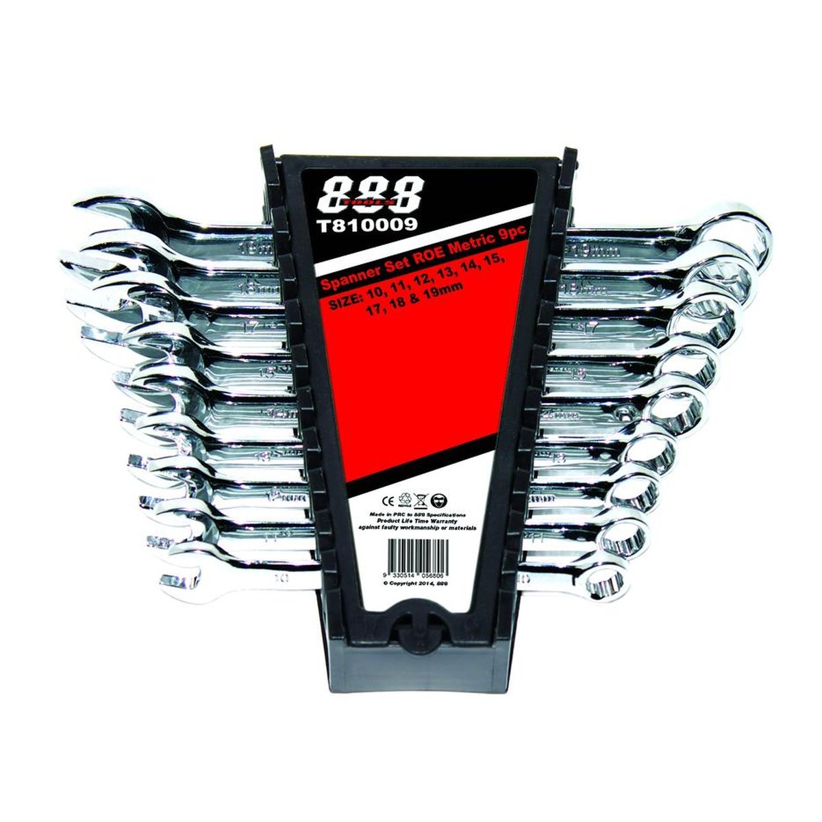 888 By SP Tools Spanner Set Roe Metric 9 Piece T810009