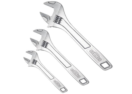 888 By SP Tools Adjustable Wrench Set 150/200/250 Chrome