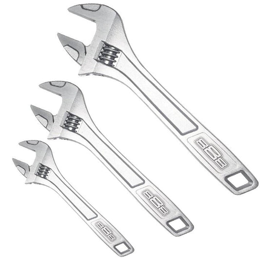 888 By SP Tools Adjustable Wrench Set 150/200/250 Chrome