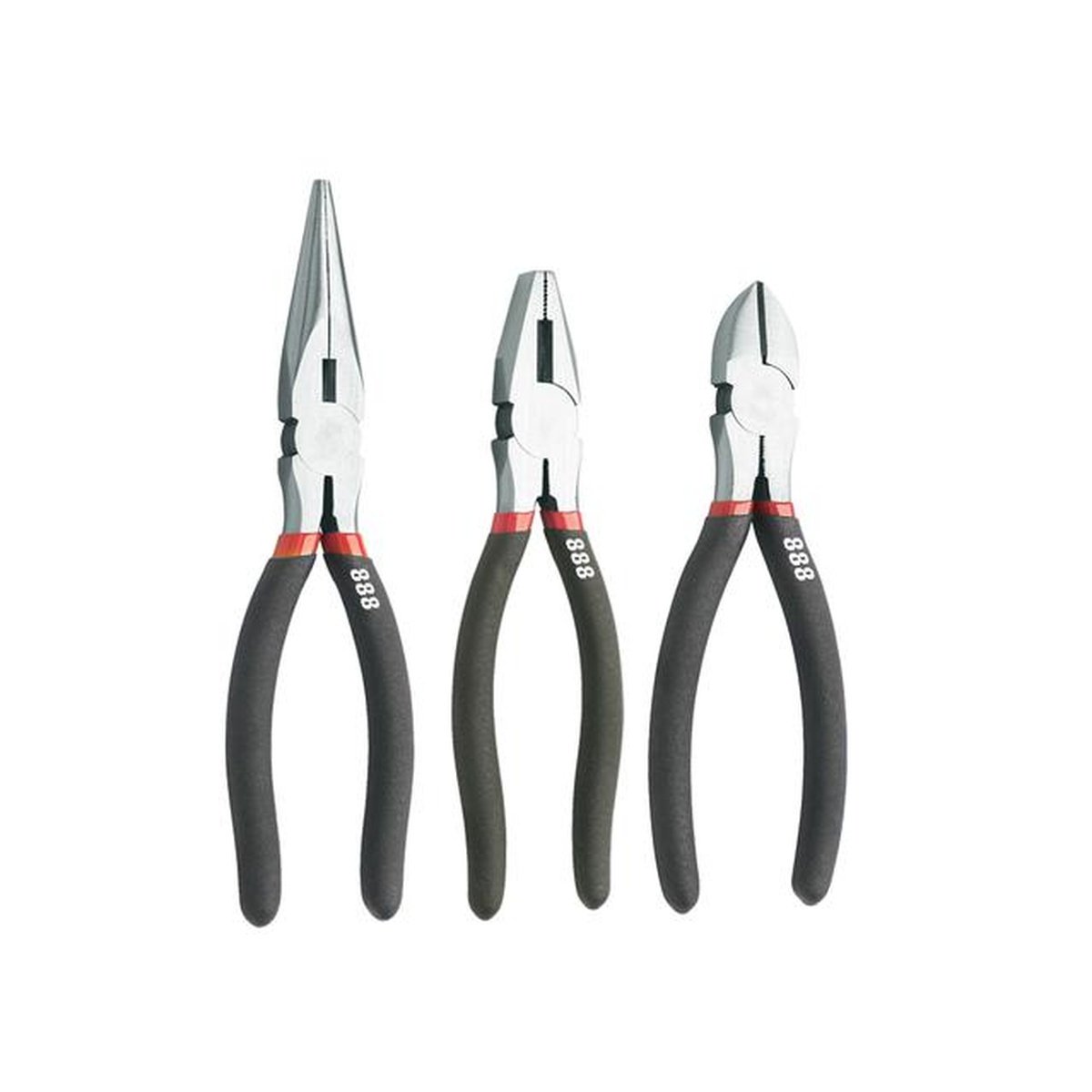 888 By SP Tools Plier Set 2X7" + 8" 3pc