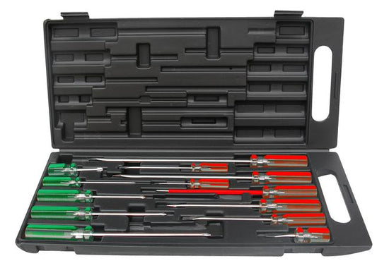 888 By SP Tools Screwdriver Set 13Pc Phillips/Slotted Plastic Carry