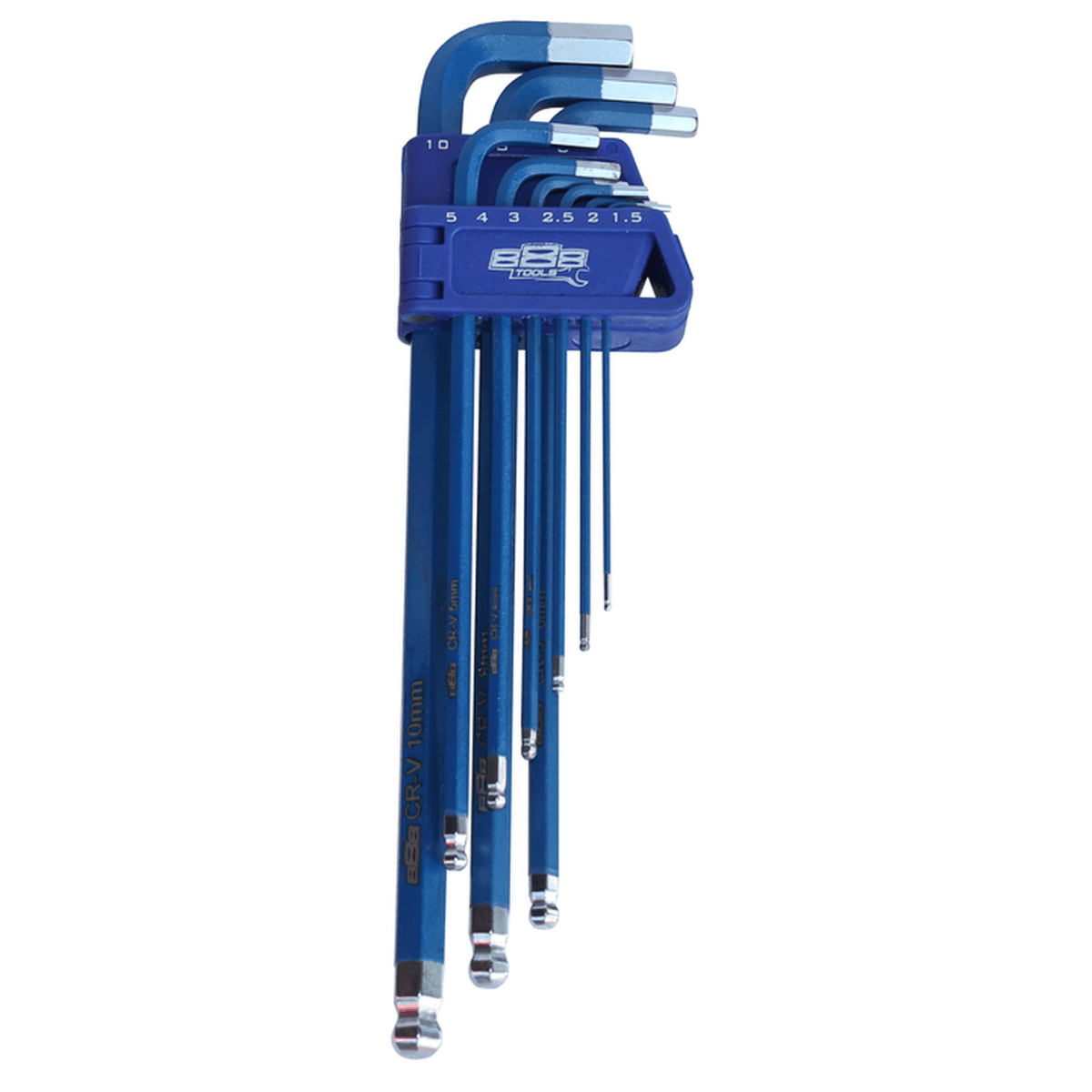 888 By SP Tools Key Set 9Pc Metric Ball Drive Hex (Blue)