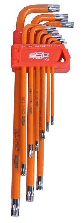 888 By SP Tools Key Set 9Pc Torx Tamper Hex (Orange)