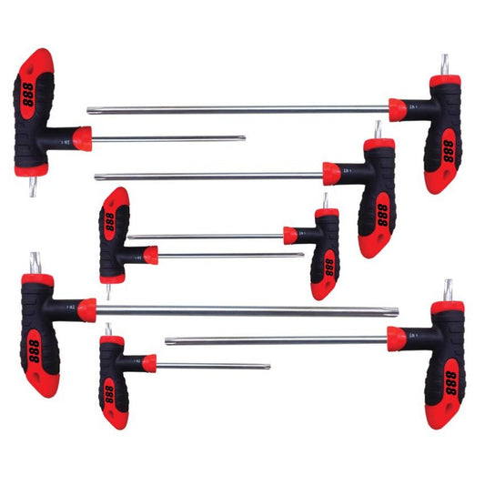 888 By SP Tools Hex Key T-Handle 8Pc Torx Set