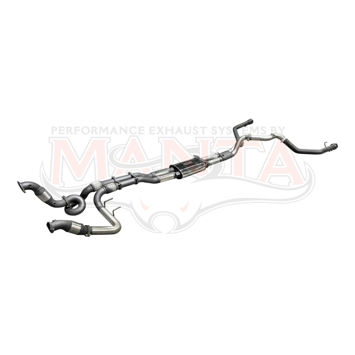 Manta Next Gen Ranger Raptor V6 Twin 3in Turbo Back Exhaust with Hi-Flow Cats and Bimodal Integration Exhaust System SSMKFD0321