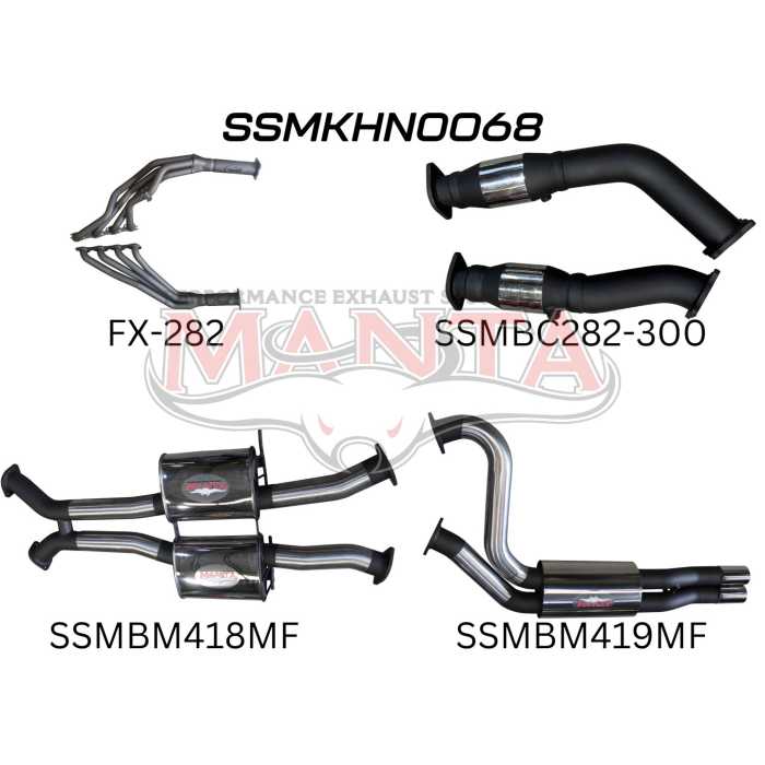 Manta VP VR VS Sedan 5L V8 IRS 3in Dual With Extractors Exhaust System SSMKHN0068