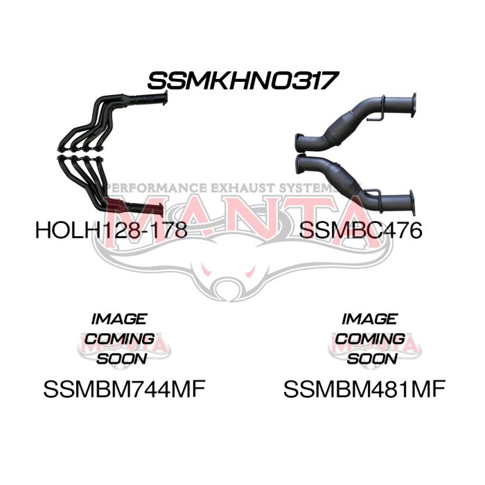 Manta WM Statesman Caprice 3in With 1 7/8 in Extractors Muffler/Muffler Exhaust System SSMKHN0317