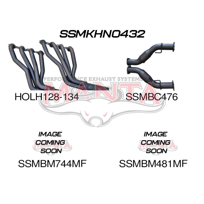 Manta WM Statesman Caprice 3in With 1 3/4 in Extractors Muffler/Muffler Exhaust System SSMKHN0432