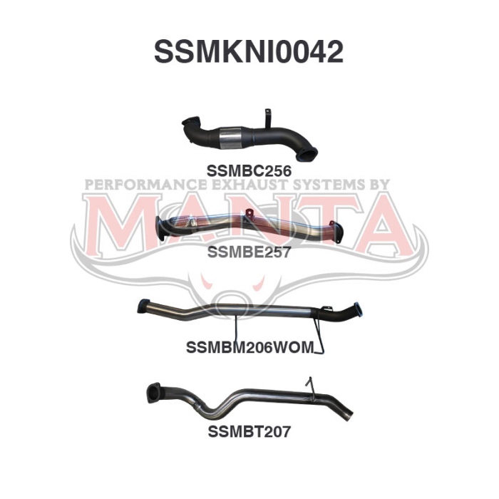 Manta Patrol GU 3.0 DI Wagon With Cat CEN WOM Exhaust System SSMKNI0042