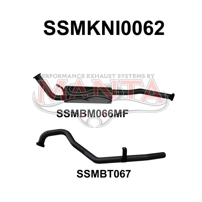 Manta Patrol GQ 4.2L 2.5in off OE ENG Pipe Exhaust System SSMKNI0062