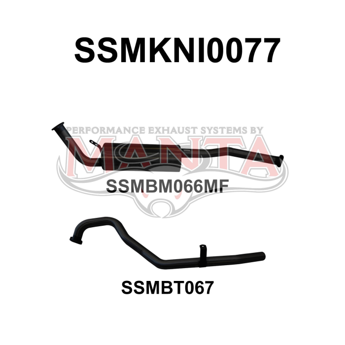 Manta Patrol GQ 3.0L 2.5in off OE Engine Pipe Exhaust System SSMKNI0077