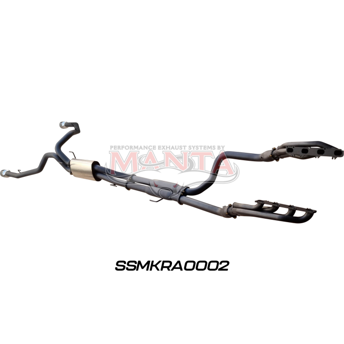 Manta DS RAM1500 5.7L V8 3in Twin Full Exhaust, with Extractors and Cats, and 5in Chrome tips Exhaust System SSMKRA0002